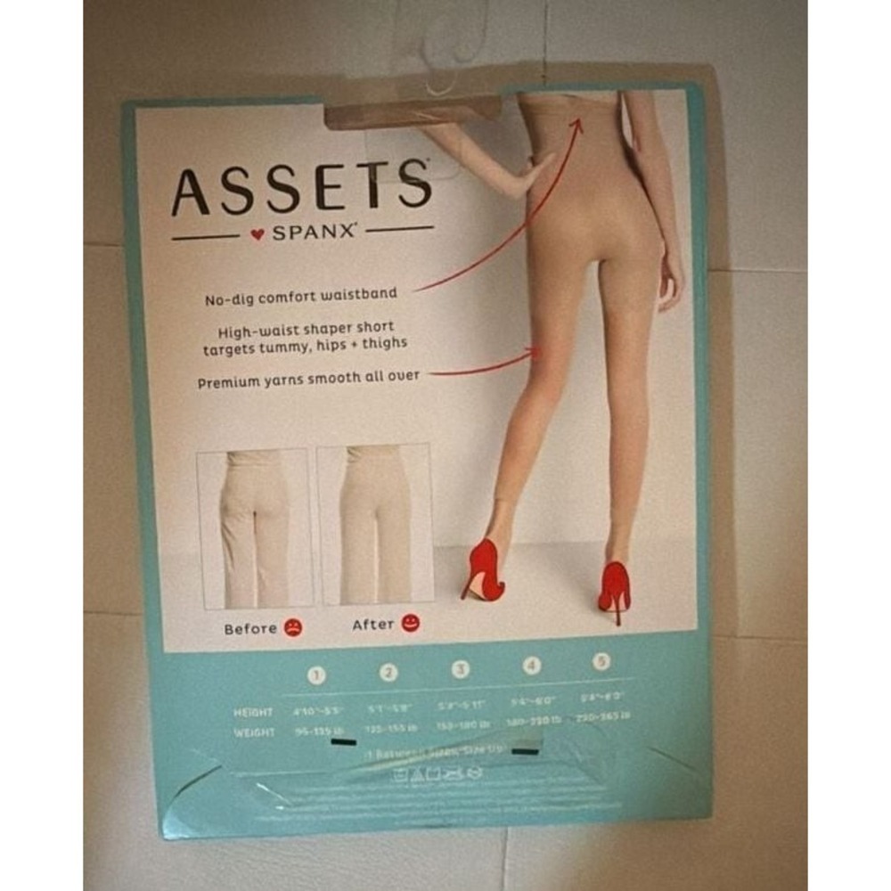 Assets by Spanx High-Waist Shaping Short, Nude